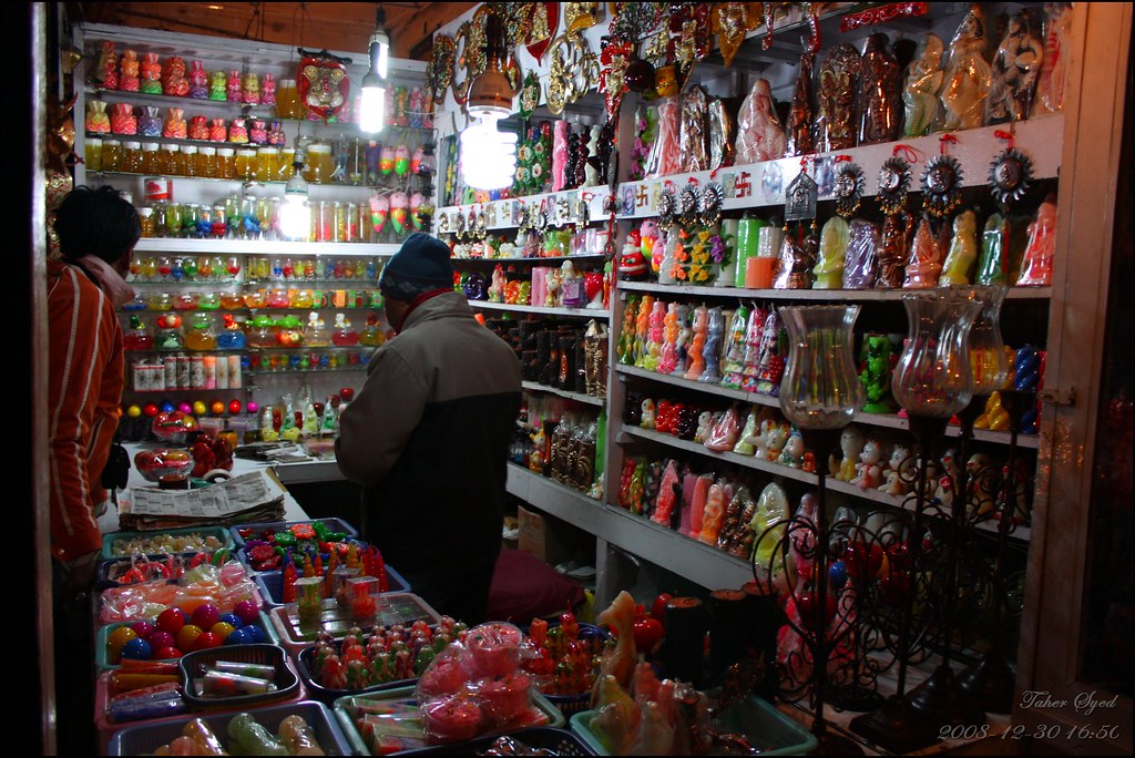 Candles shop at Nainital They make really wonderful and am… Flickr