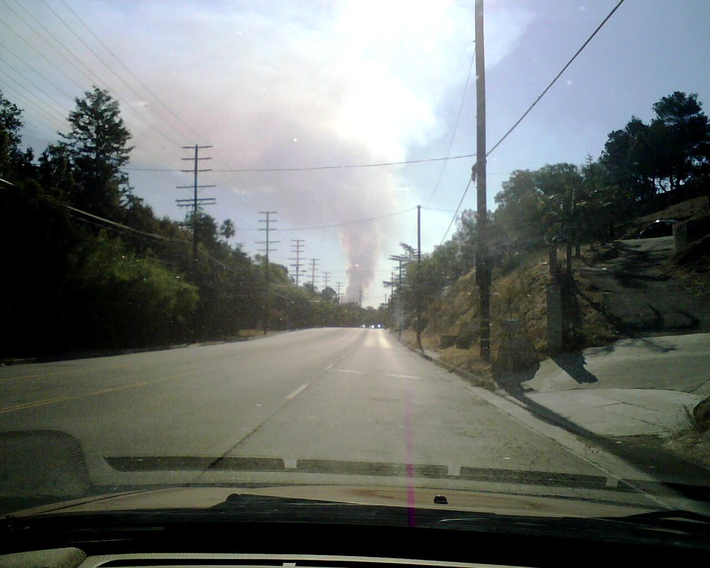 La Canada fire 82709 (Station Fire) From Sunland Blvd. i… Flickr