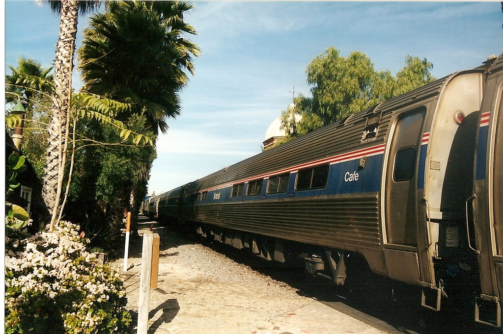 Amtrak Cafe Car On Pacific Surfliner At San Juan Capistrano a photo