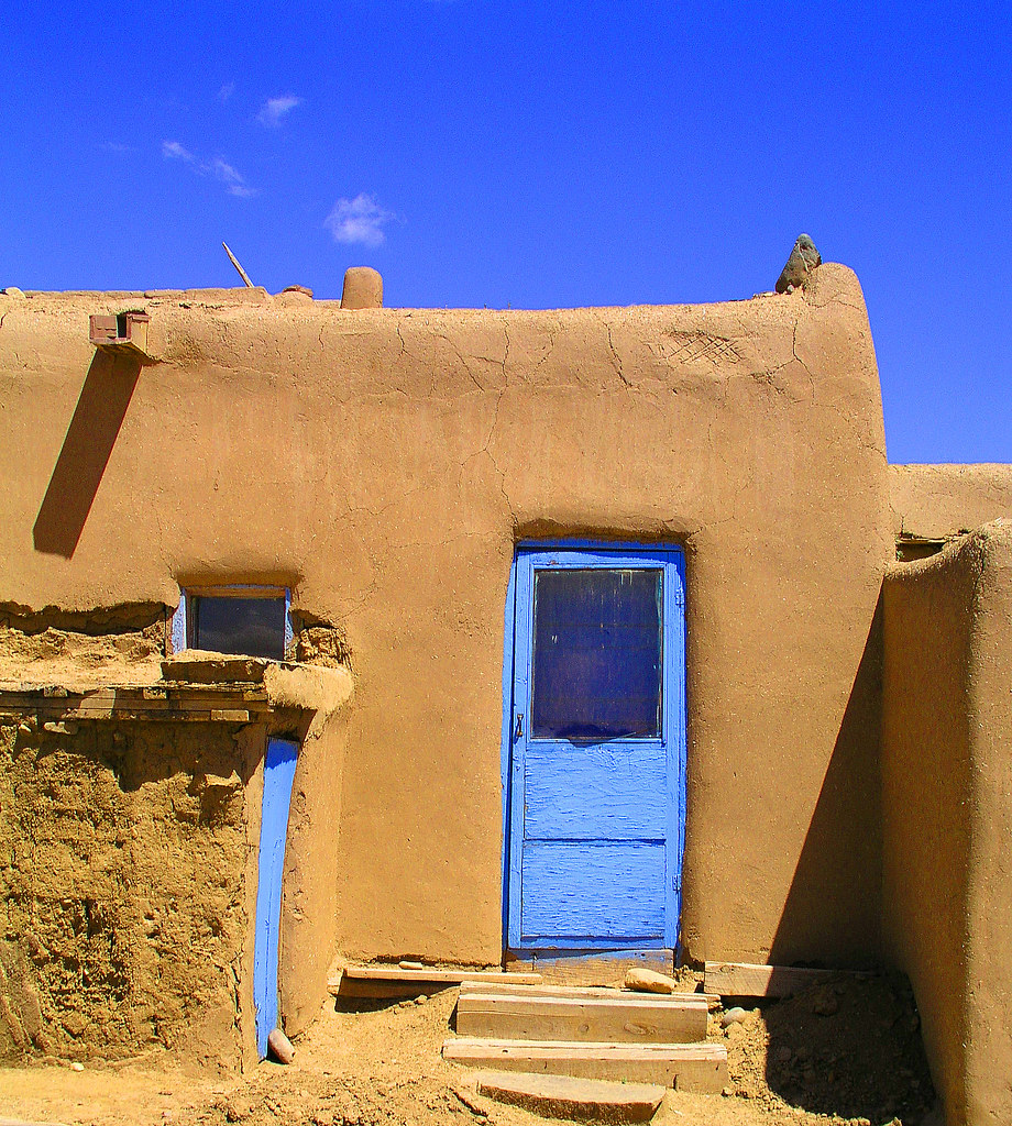Taos Pueblo Blue THE ENIGMATIC TRAVELER Flickr
