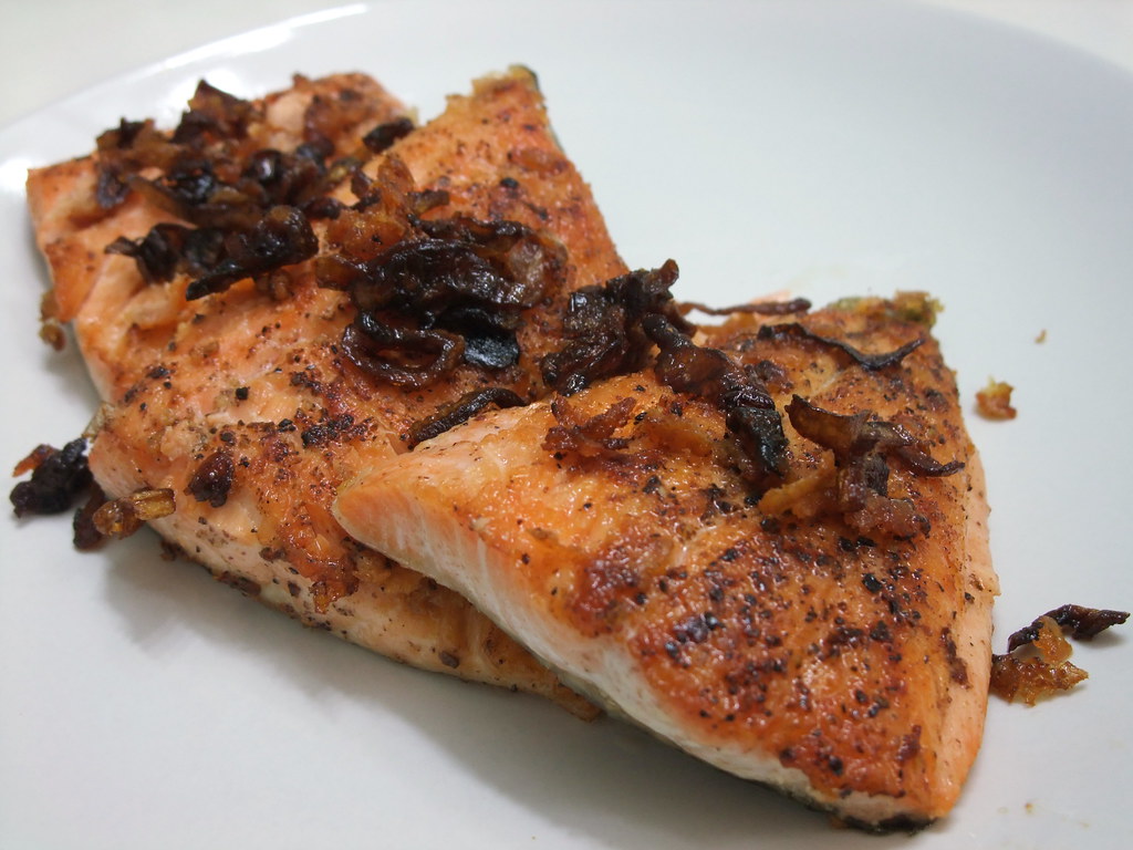 PanSeared Arctic Char With Carmelized Shallots They had A… Flickr