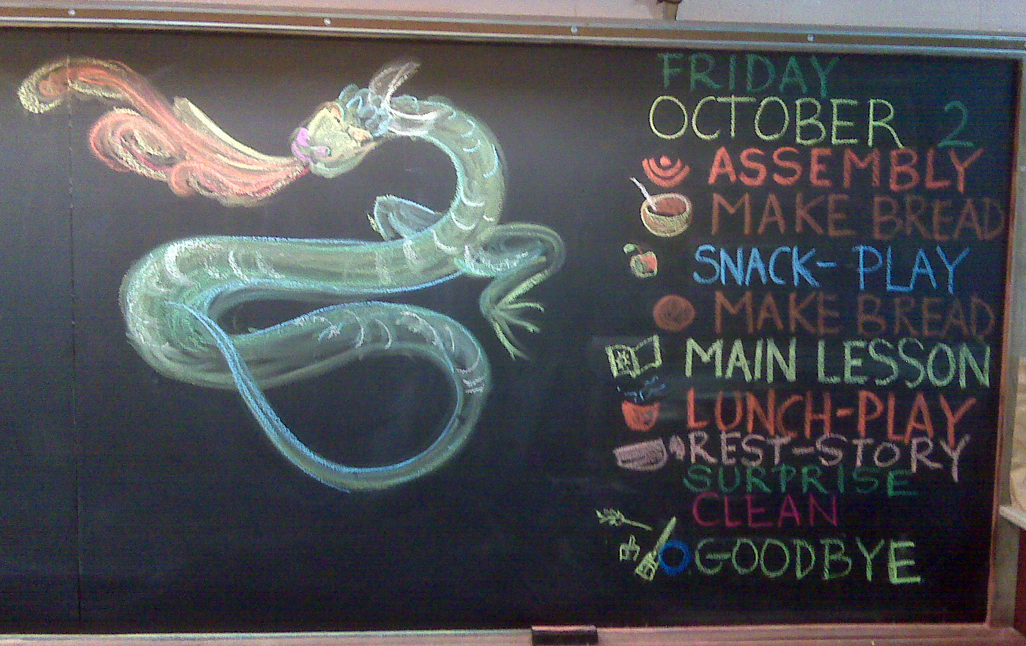 Waldorf Chalkboard Drawings Flickr