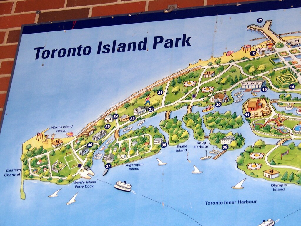 Map Of Toronto Islands Marne Sharona