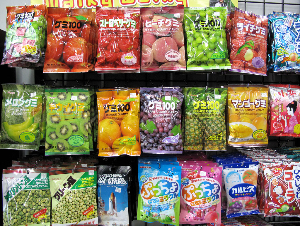 Japanese Gummi candy is the best! Japanese Snack section a… Flickr