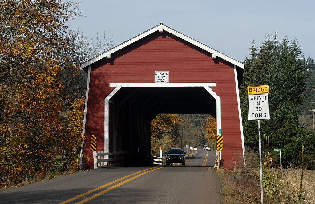 Shimanek Covered Bridge Near Scio Oregon. curtis Irish Flickr