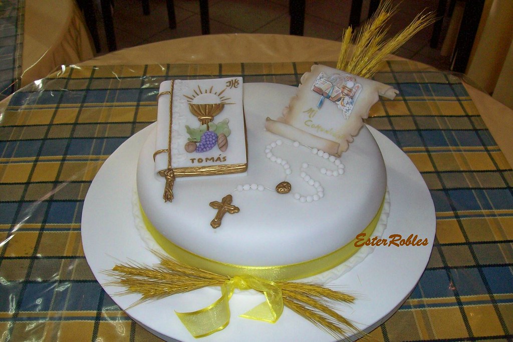 Torta Comunion Varon | Adornos Y Tortas Artesanales Con Tus … | Flickr