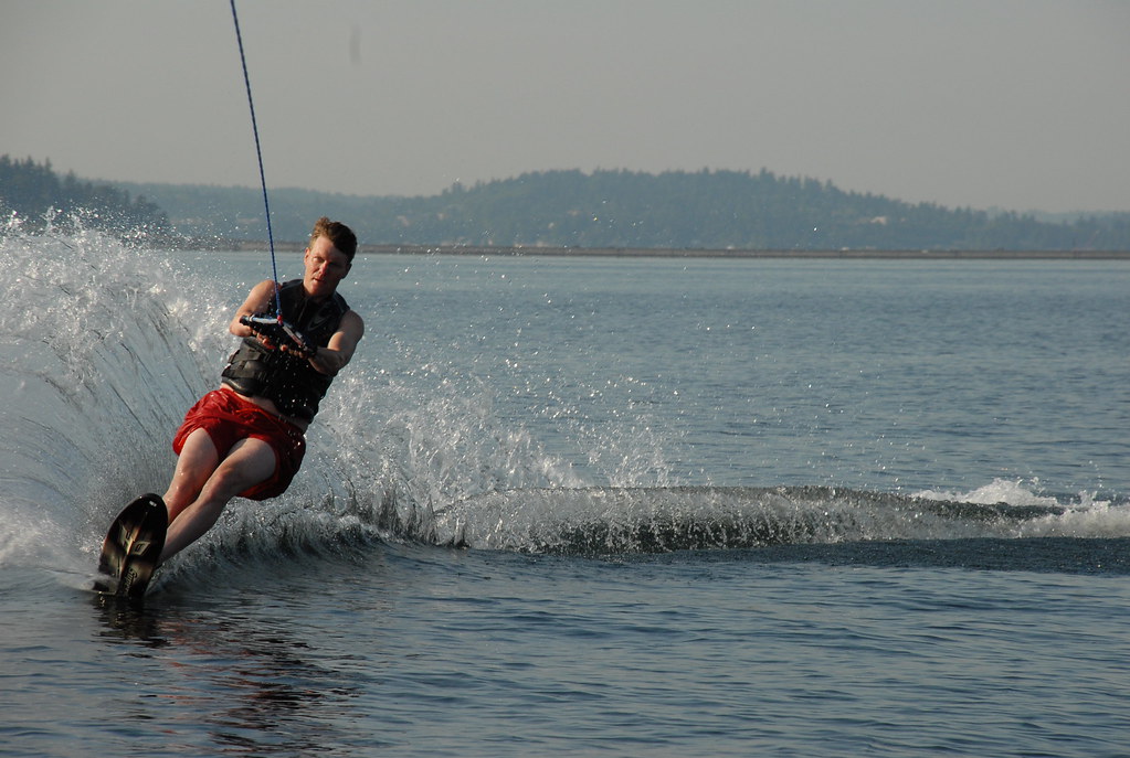 Lake Washington water skiing Dan enjoying the flat water oâ€¦ Flickr