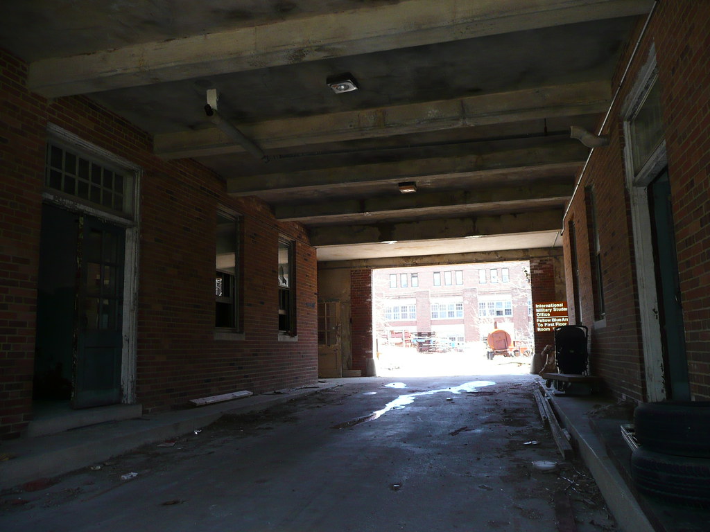 Rantoul, IL Chanute AFB White Hall courtyard access Flickr