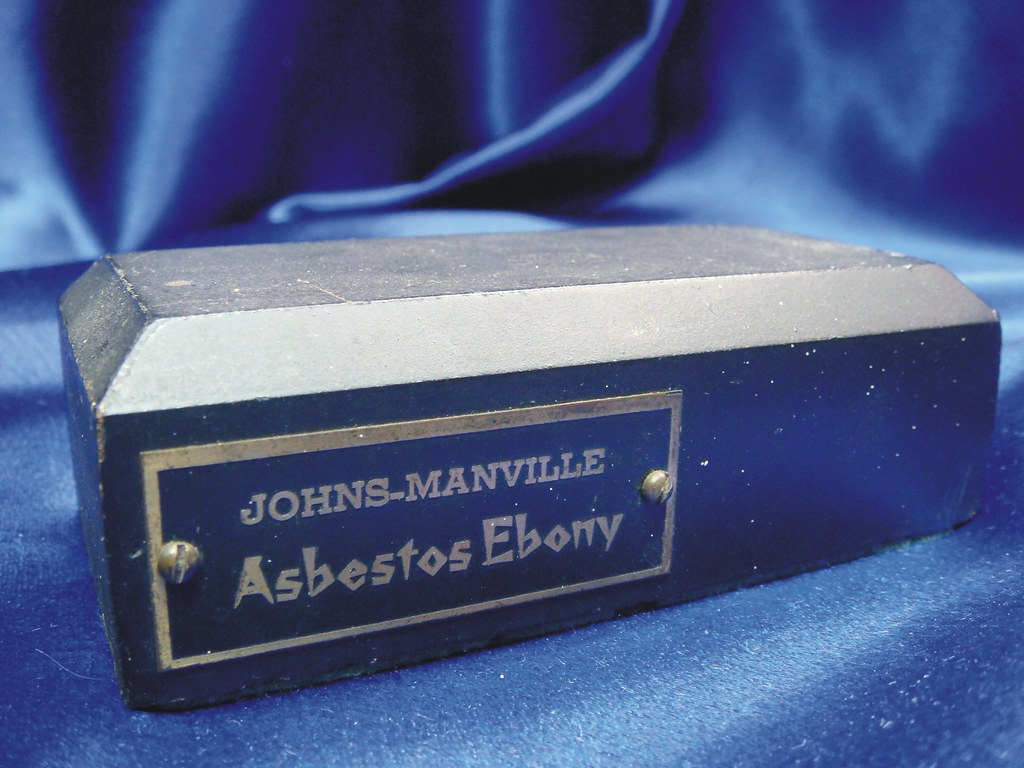 JohnsManville Asbestos Ebony Sample Many large asbestos m… Flickr