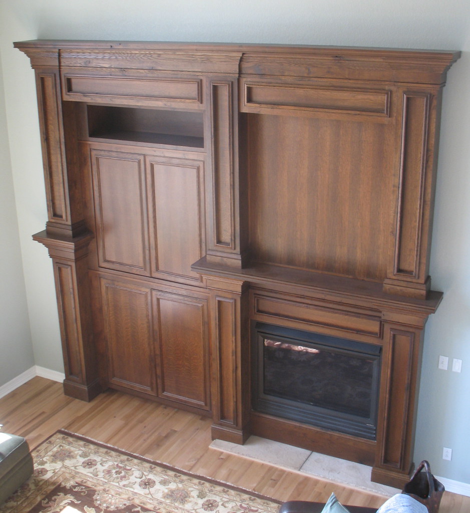 Quartersawn white oak mantel armoire Zeb Metcalf Flickr