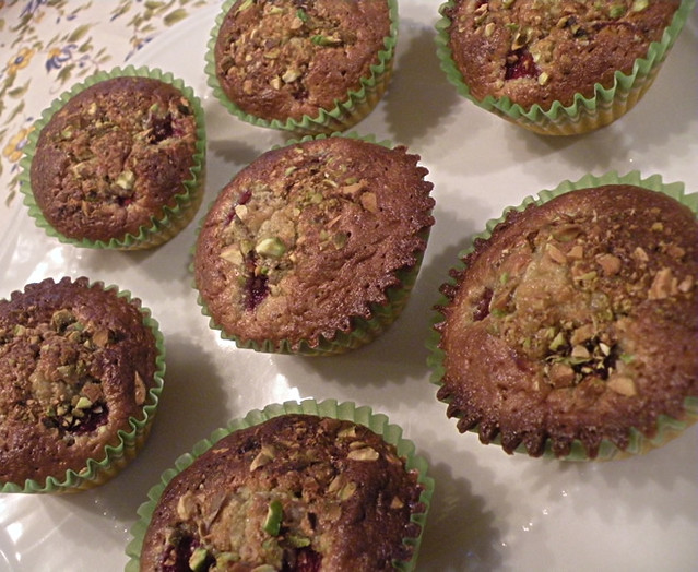 Flickriver Photoset 'Martha Stewart's PistachioRaspberry Tea Cakes