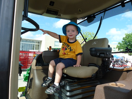 Needs a Booster Seat At the Iowa State Fair. The tractors … Flickr
