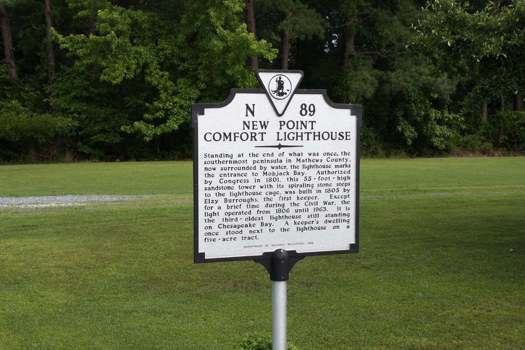 New Point Comfort Lighthouse Historic Marker Historic New … Flickr