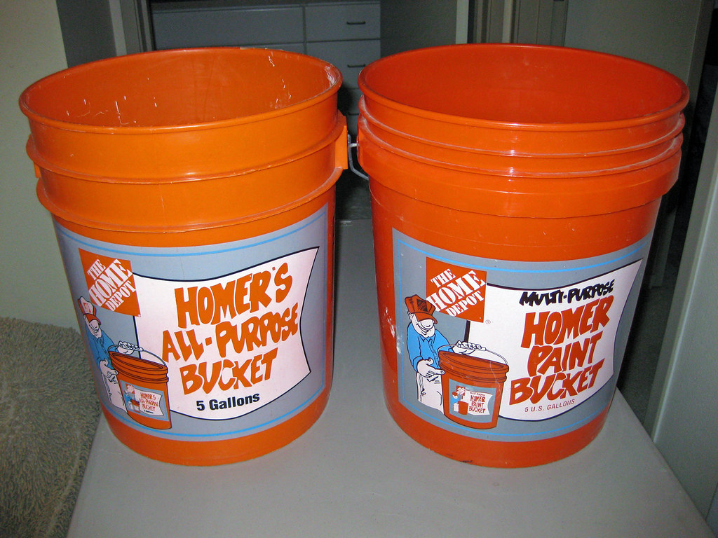 Home Depot 5 Gallon Bucket 1.50 each, 2 for both pails Flickr