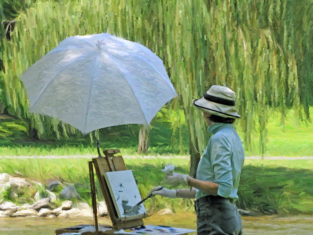 Oil Painter, Digitally OilPainted Little Lehigh Parkway, … Flickr