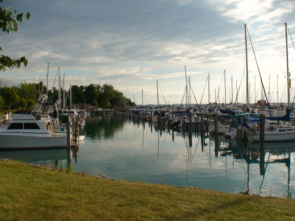 Elk Rapids Harbor in Elk Rapids in the evening Pure Michigan Flickr