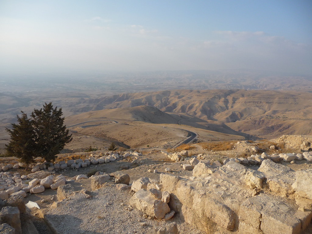 from Mt Nebo looking in direction of Israel at sunset, Jor… Flickr