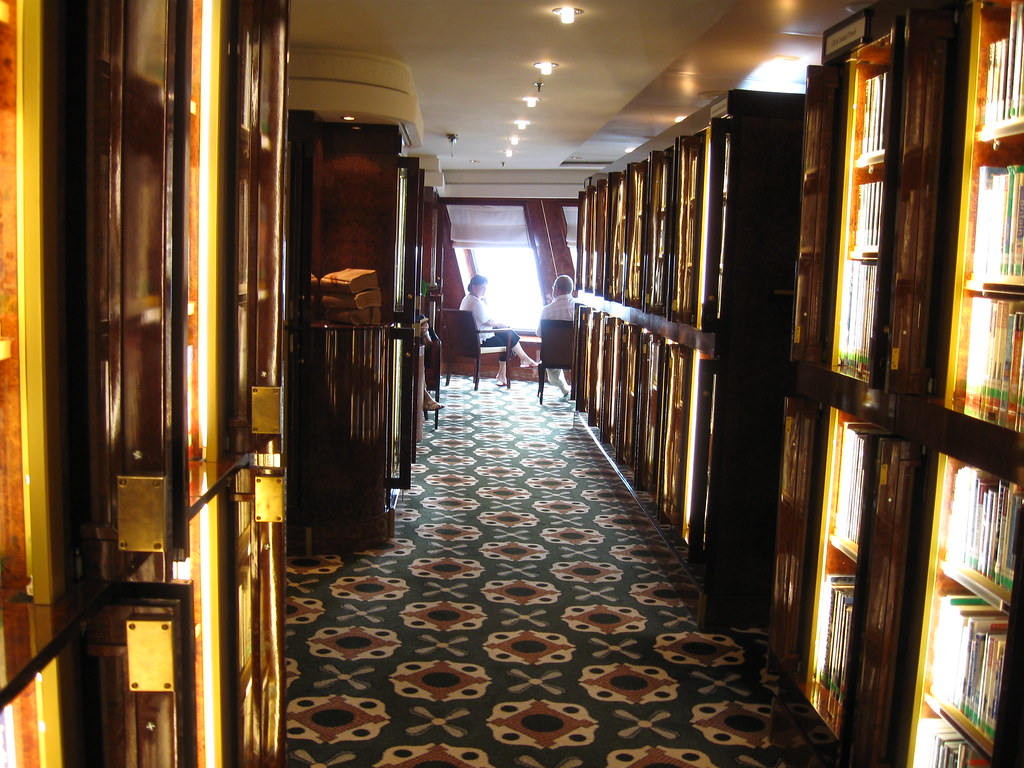 Library carpet design QM2 Ken A Flickr