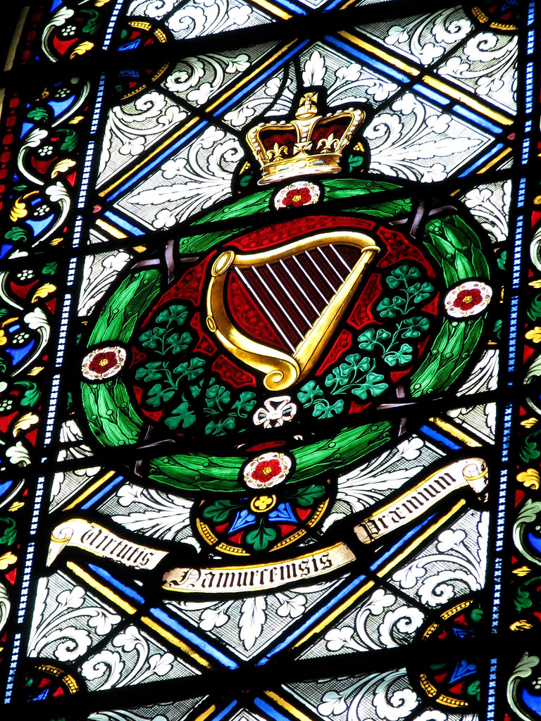 Harp Stained Glass, Dublin Stained Glass inside St. Patric… Flickr