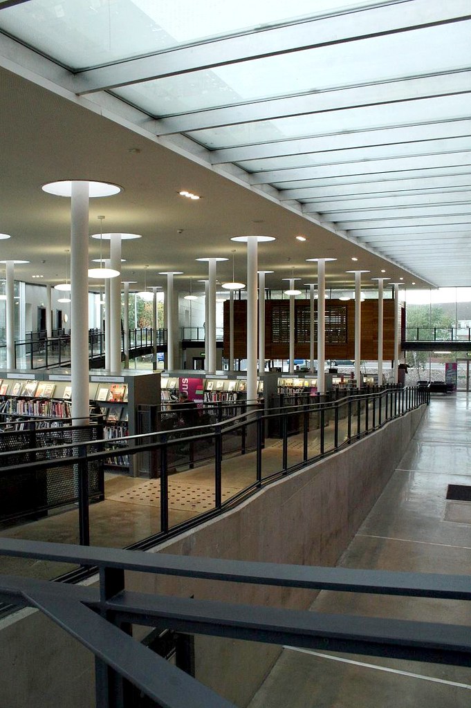 Library at The Bridge Gareth Hoskins Architects, opened 20… Flickr