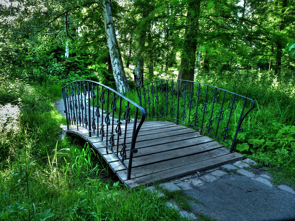 Brücke Kleine Brücke aufgenommen im Volkspark im Mariendor… Flickr