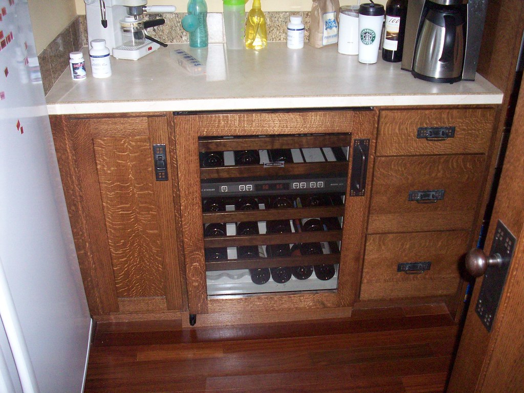 Oak Butlers Pantry Wine Refrigerator Feser Custom Flickr