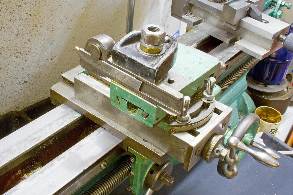 Old Myford lathe, Saddle Base and cross slide assembled Flickr