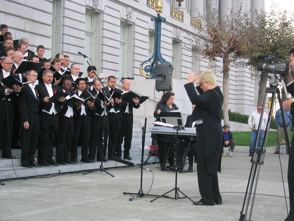 SF Gay Chorus at City Hall (33) Mr Flikker Flickr