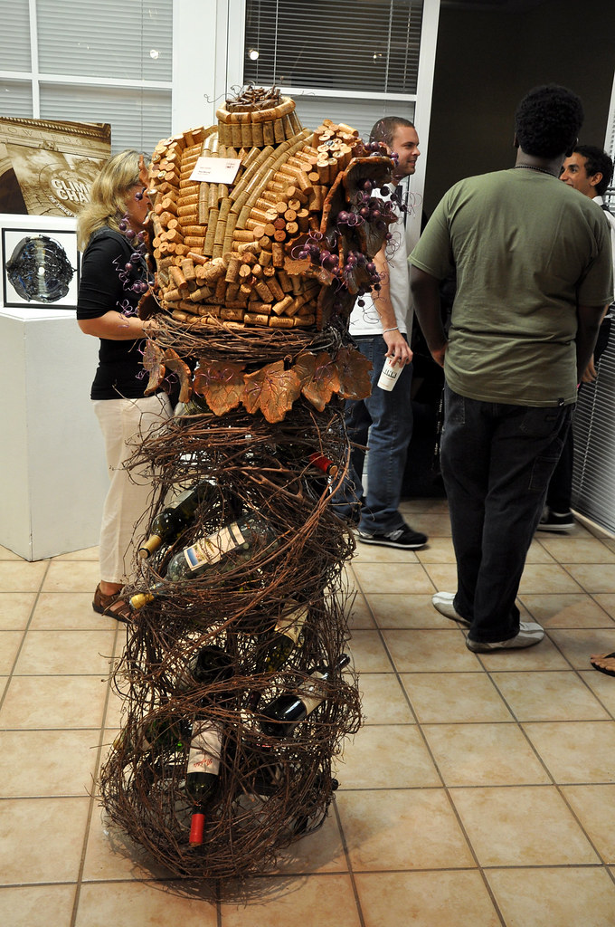 Corks and Bottles Dress made of corks and wine bottles dur… Flickr