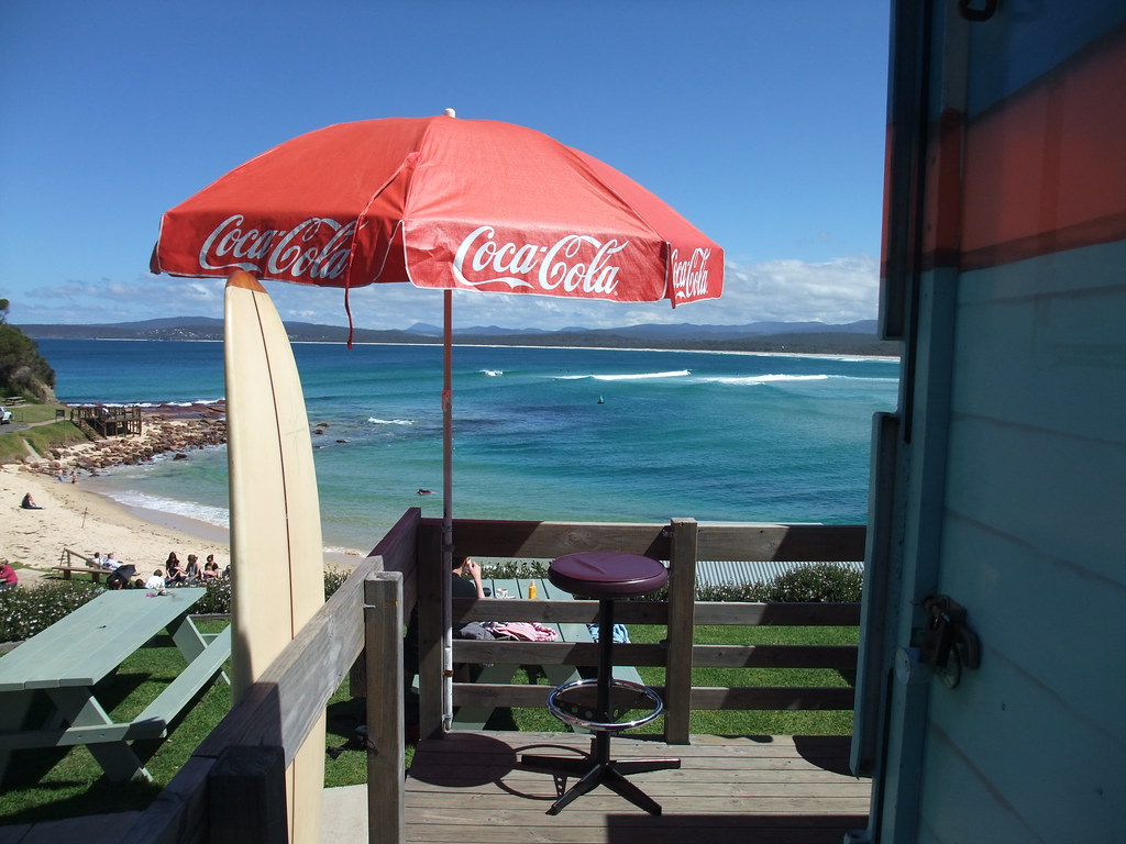 DSCF0062 View from the side of the kiosk Bar Beach Kiosk, Merimbula