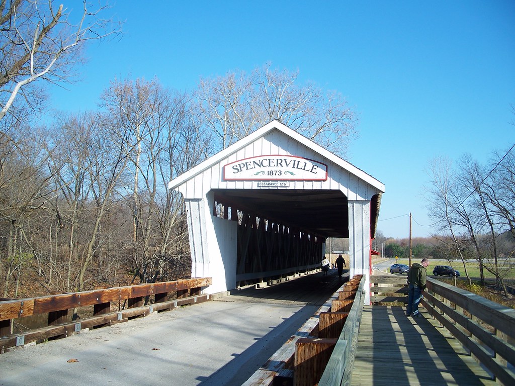 At Spencerville Covered Bridge I finally got to get some p… Flickr