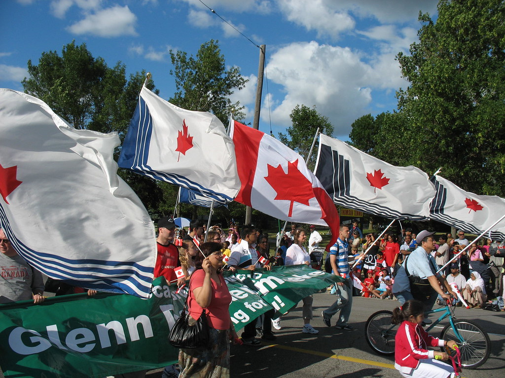 Scarborough Flags and Canada Flag on Canada Day Canada Day… Ulterior Motive Vax Just Say