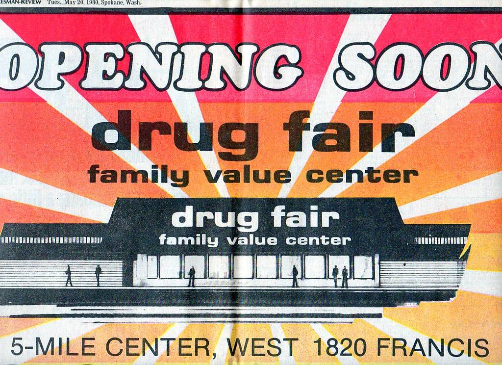 Drug Fair Ad 1980 From Spokane, WA, the new Drug Fair stor… Flickr