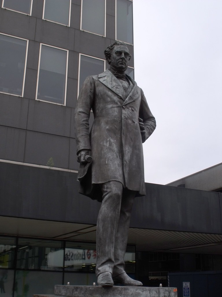 Statue of Robert Stephenson outside Euston Station, London… Flickr