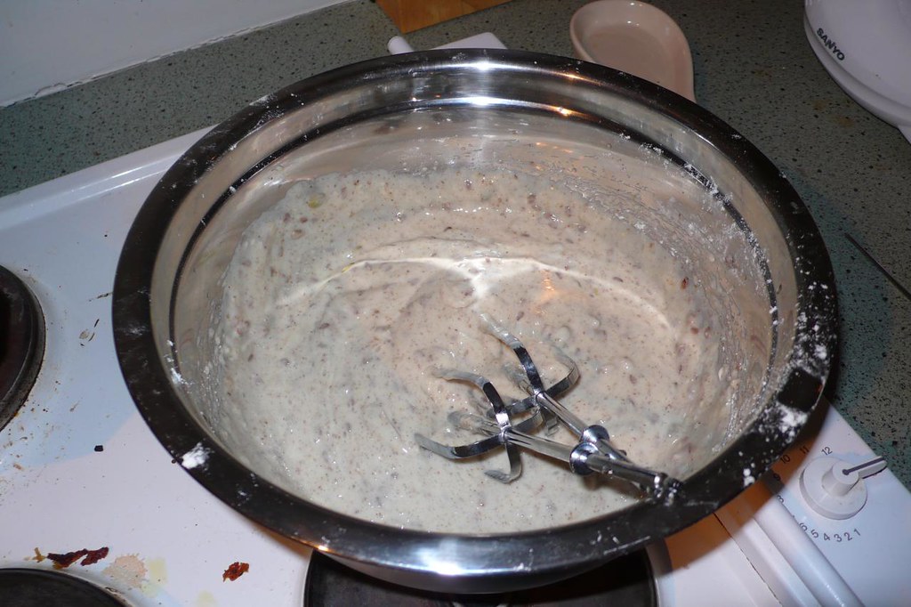 Dough Mixed Bakels gluten free bread mix. Sarah Flickr