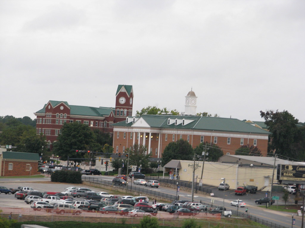 Forsyth County Courthouse Taken from a ferris wheel at the… Flickr