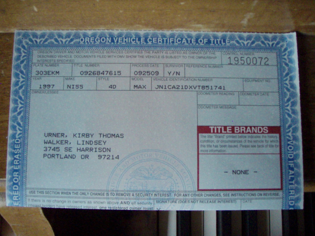 Car Title thekirbster Flickr