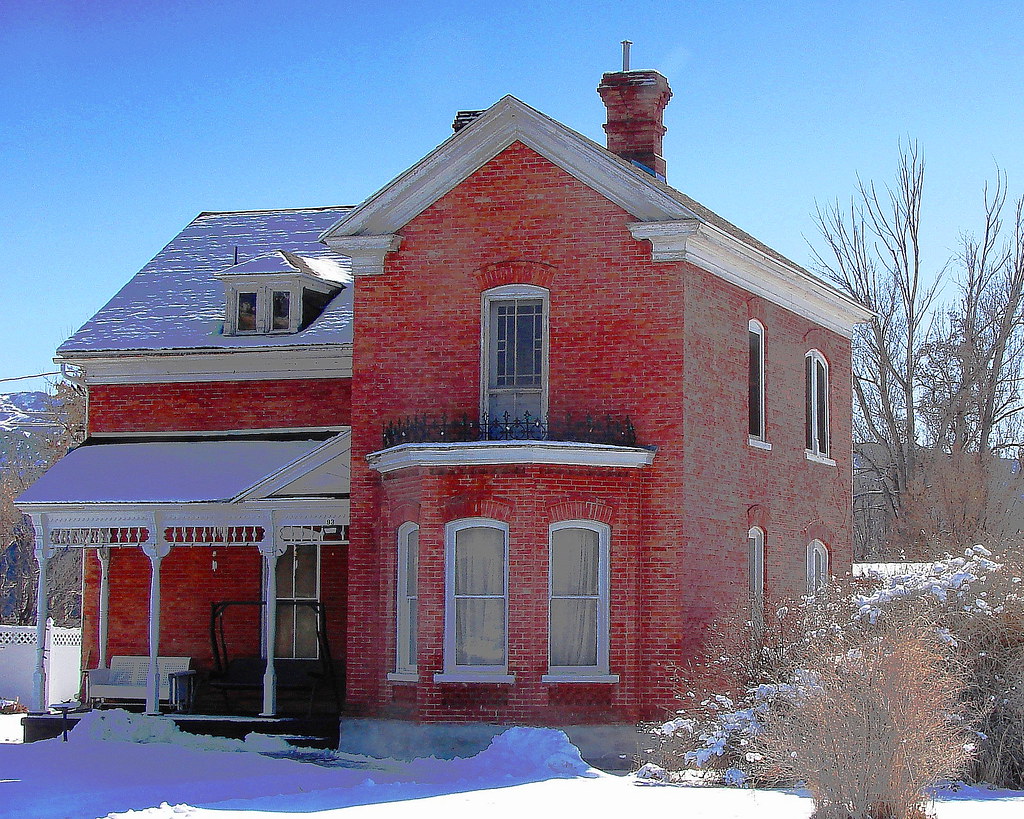 old brick home, Nephi, Utah (2) David Fullmer Flickr