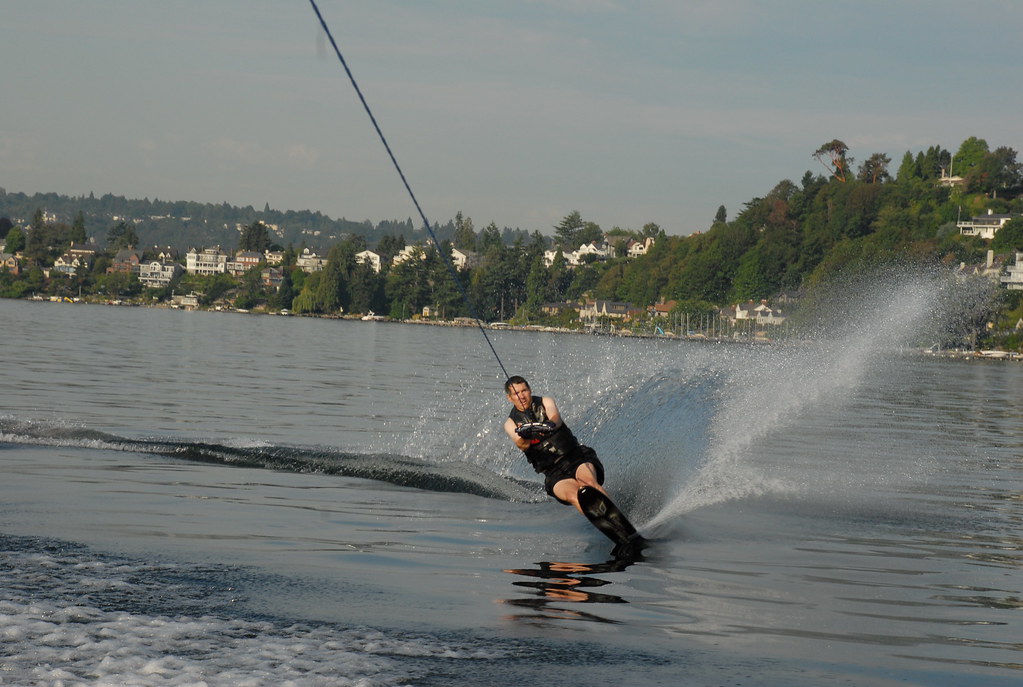 Lake Washington water skiing Dan Schwartz antigravitypaint Flickr