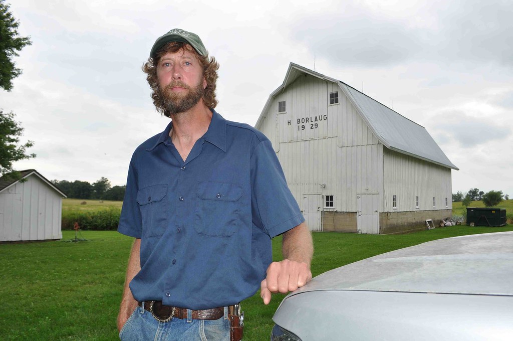 Mike Natvig at the Borlaug Farm, Cresco, Iowa Neal Moore Flickr
