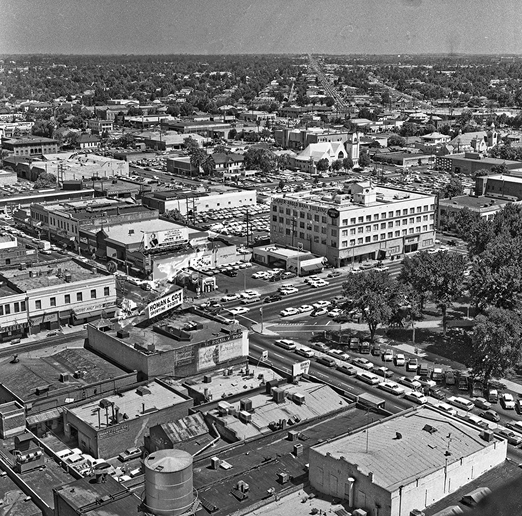 View from Security Bank Bldg in Fresno June 1962 View nort… Flickr