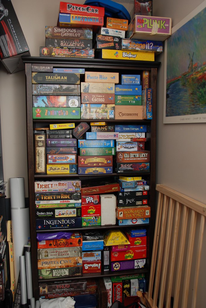 Board game shelf So in our "den" (it's ridiculous this is … Flickr