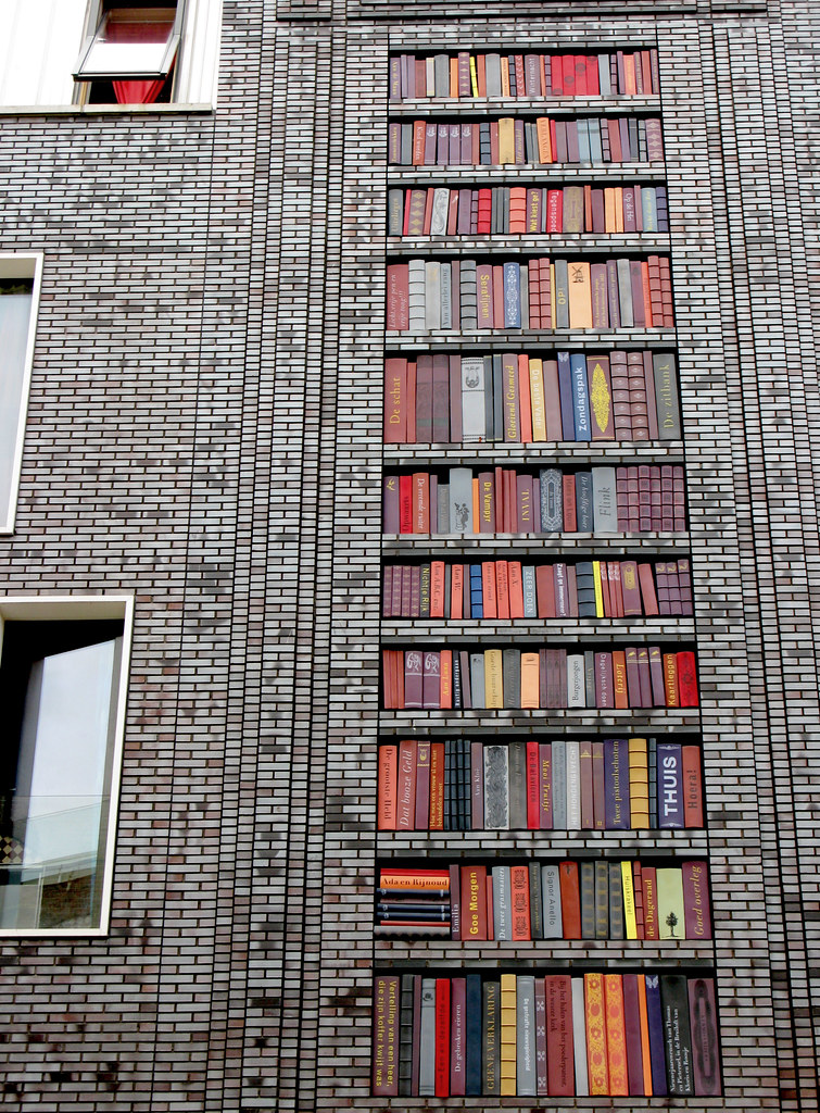 wall of books a photo on Flickriver