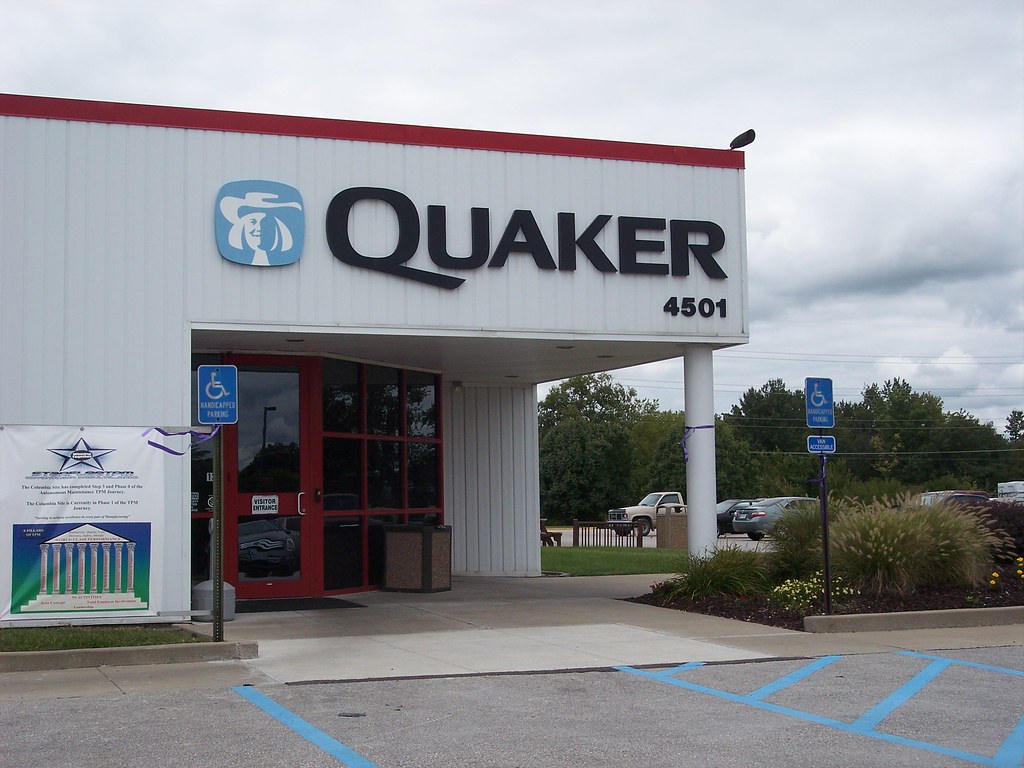 Quaker The Quaker Factory is located at 4501 Paris Road. cmanolis