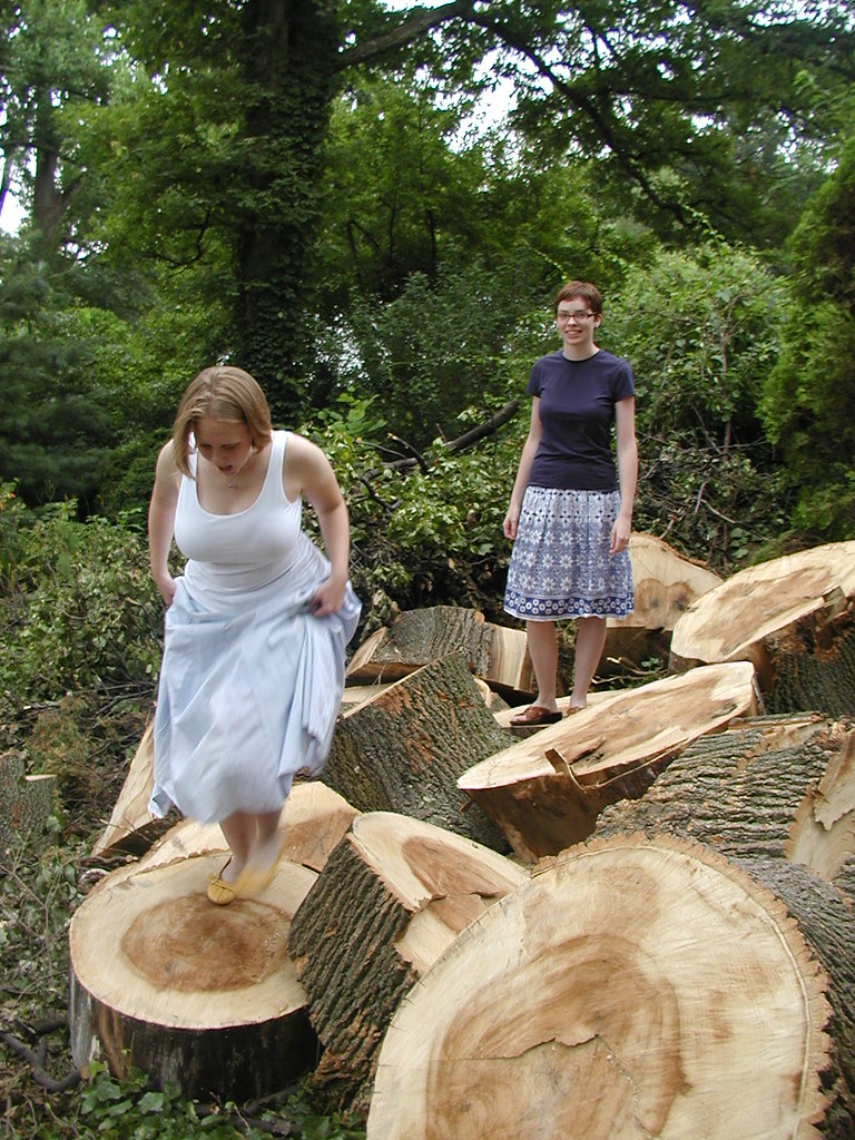 Ladies tree hopping P6280100 antiquerain Flickr