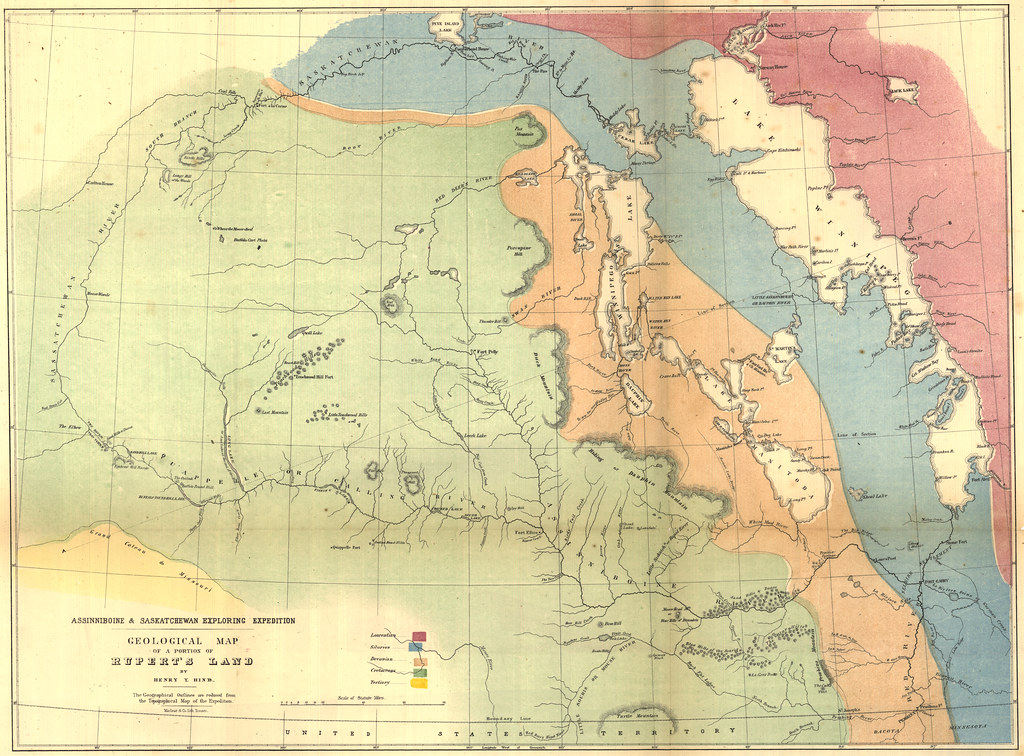 Geological Map of a Portion of Rupert's Land (1859) Flickr