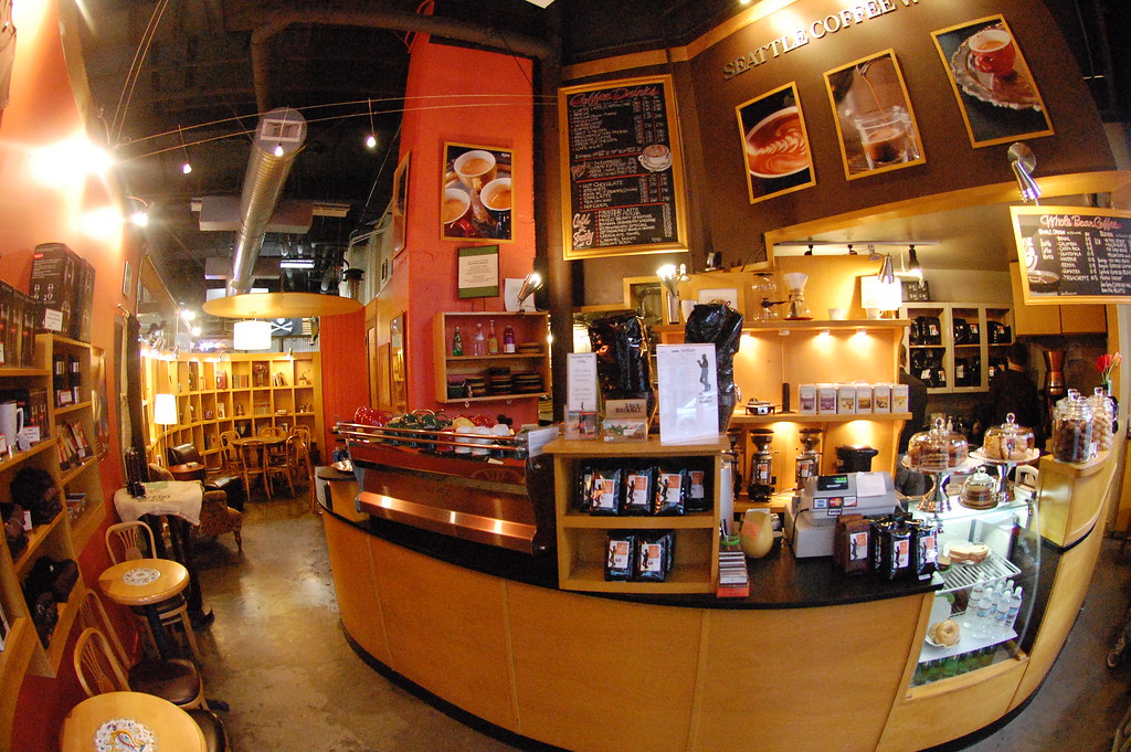 Seattle Coffee Works (fisheye) Flickr