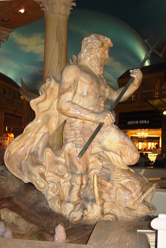 Caeser's Statues Poseidon Las Vegas SilverGirl2114 Flickr