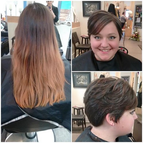 Transformation Funky new cut from long to short! il paradiso spa strandz hair design Flickr