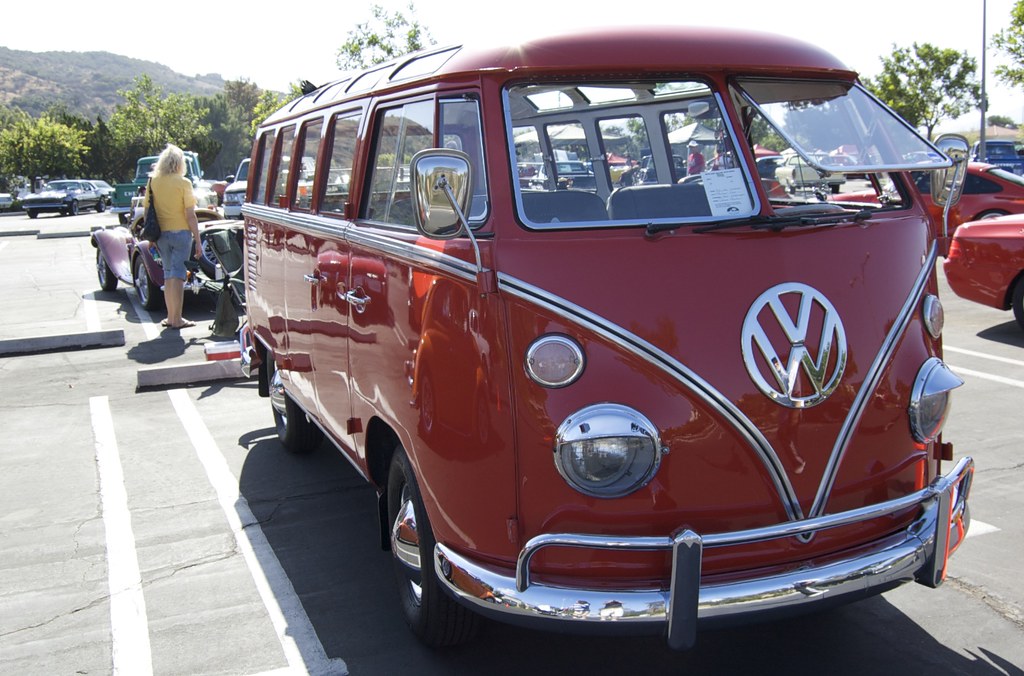 Red VW Bus Red VW Bus, Westlake Village Car Show October 5… Flickr